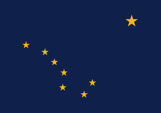 Alaska Nylon State Flag - 2x3 Feet