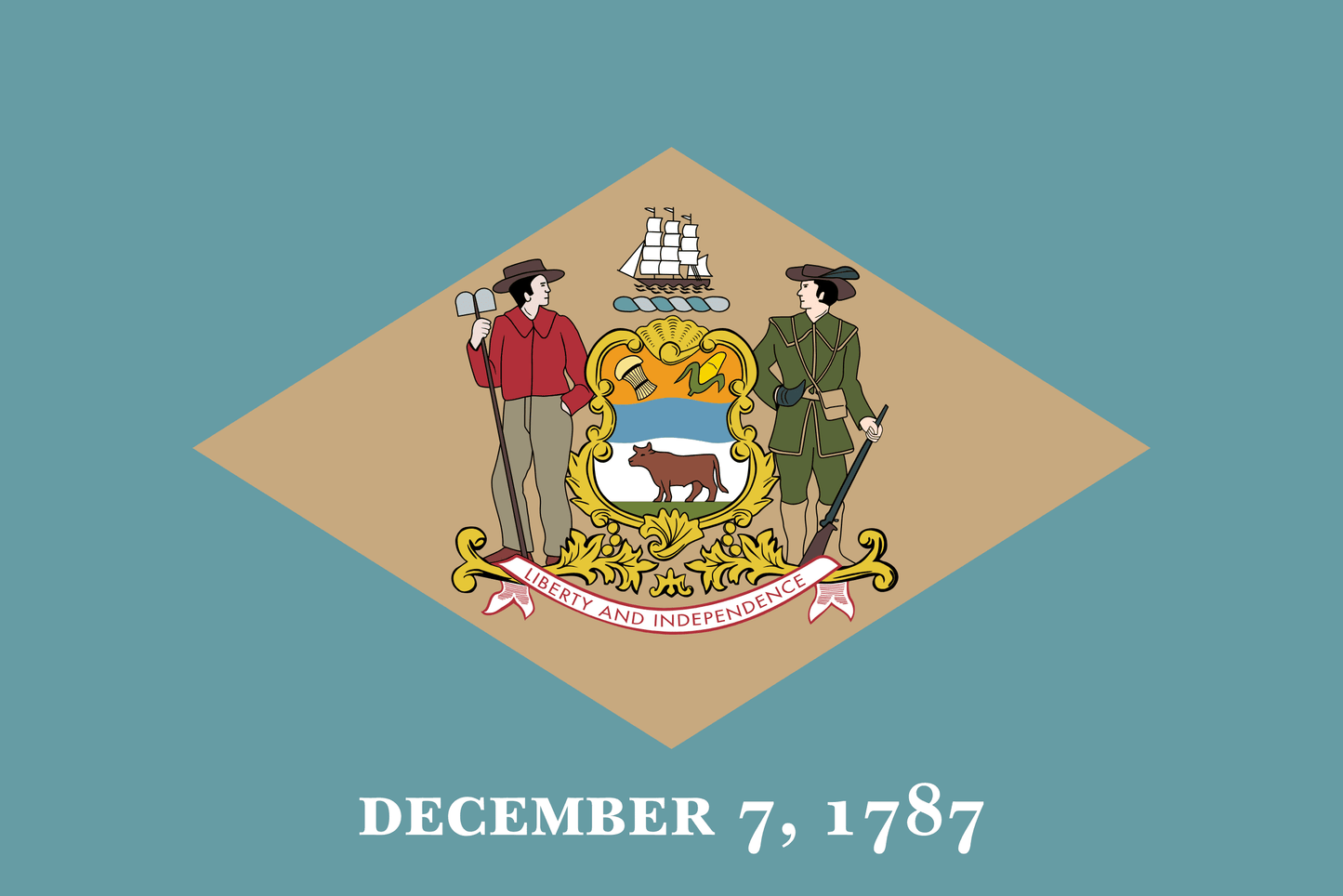 Delaware State Flag - 4x6 Feet