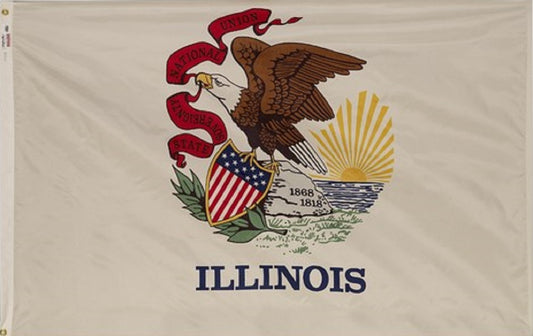 Nylon Illinois Flag