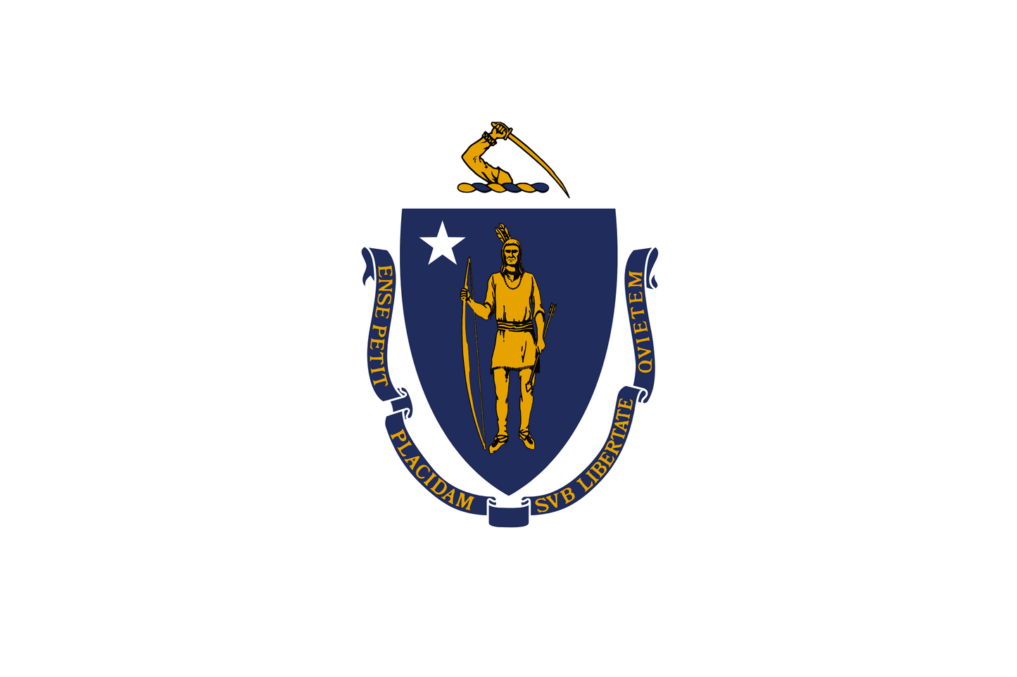 Massachusetts State Flag - 4x6 Feet