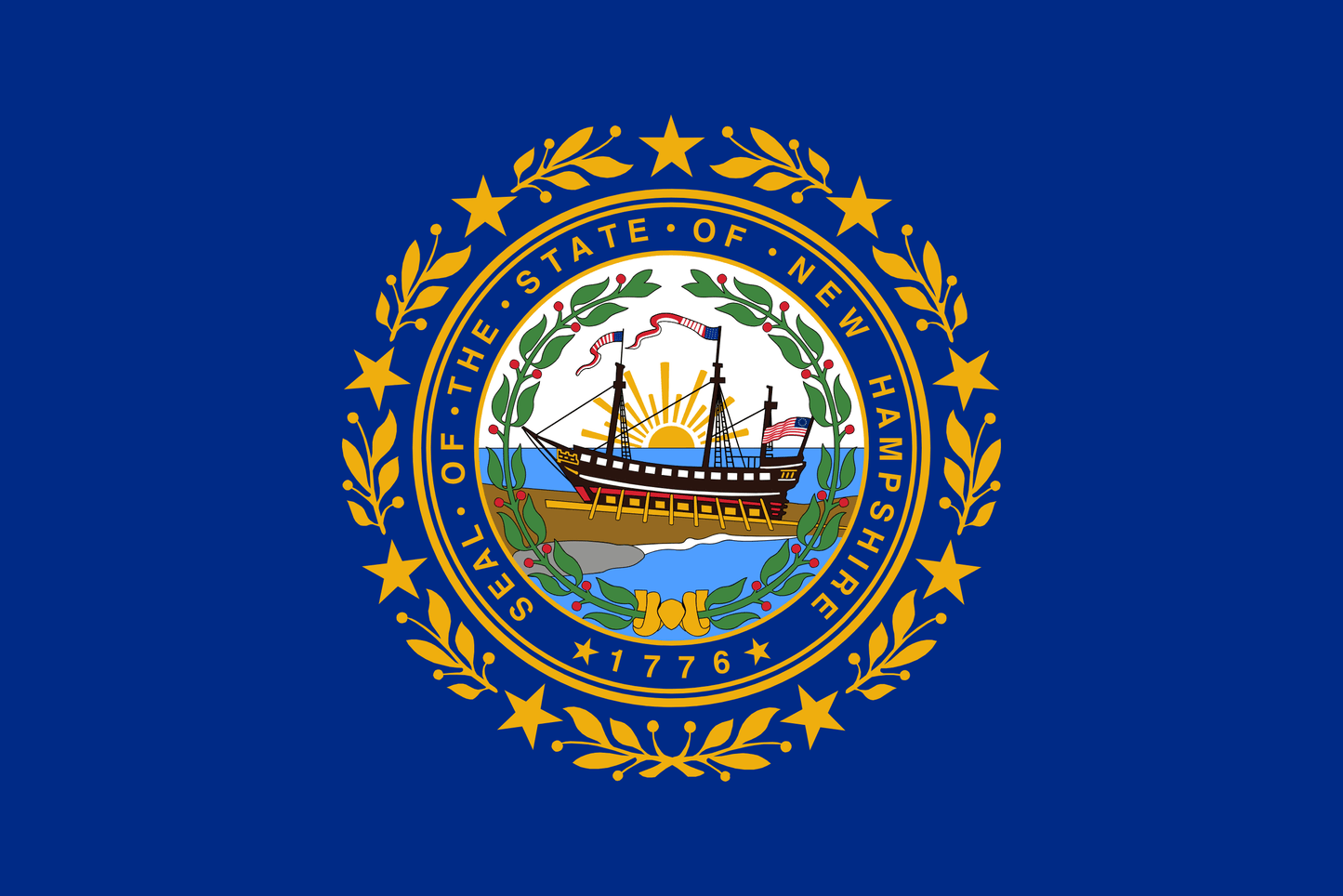 New Hampshire State Flag - 2x3 Feet