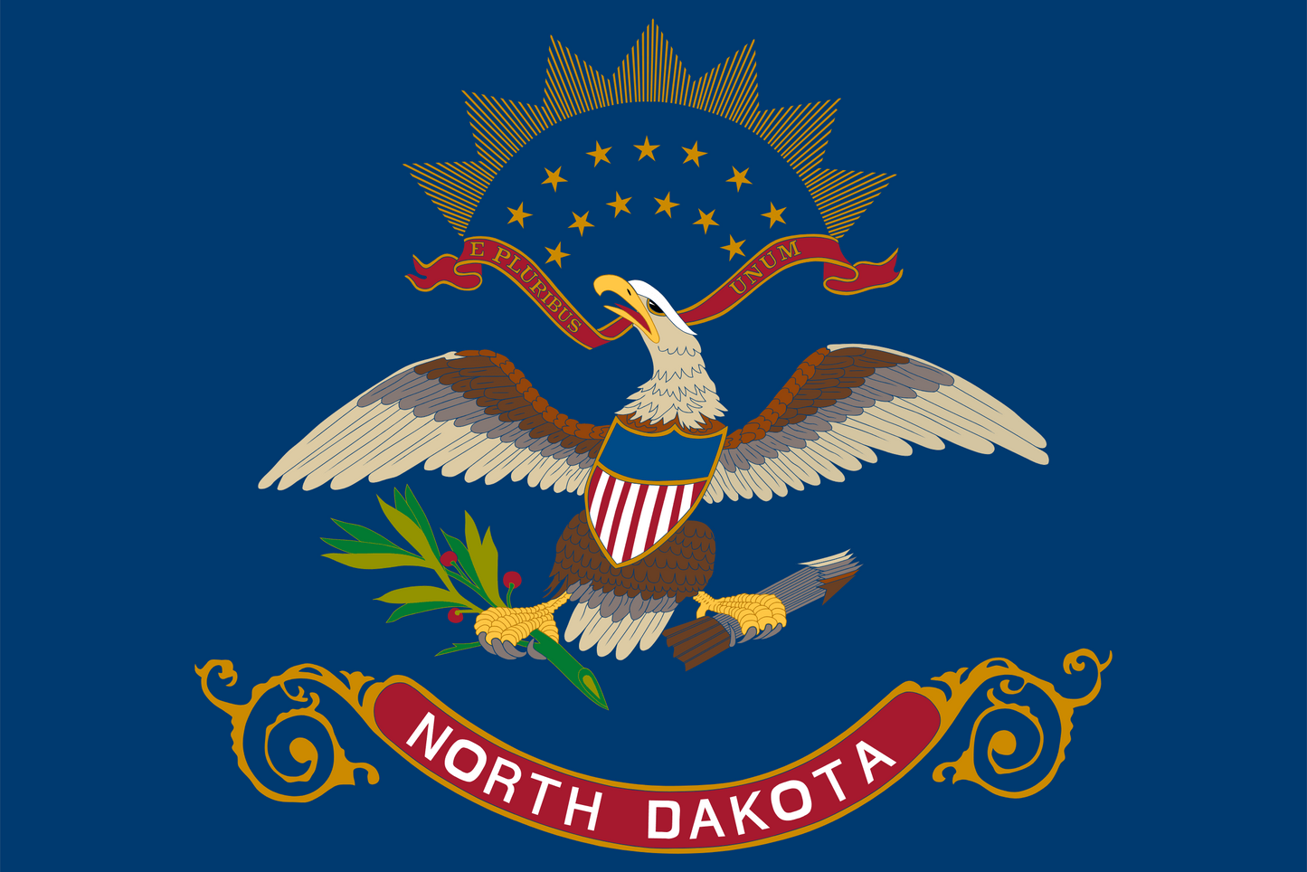 North Dakota State Flag - 4x6 Feet