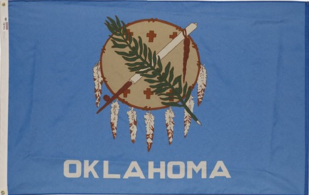 Nylon Oklahoma Flag