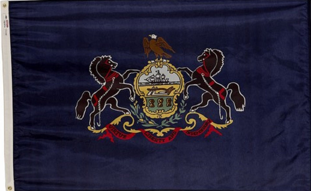 Nylon Pennsylvania Flag