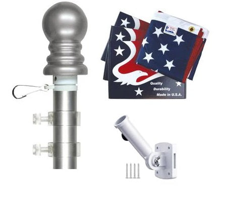 American Flag and Flagpole Sets - 6 Sets