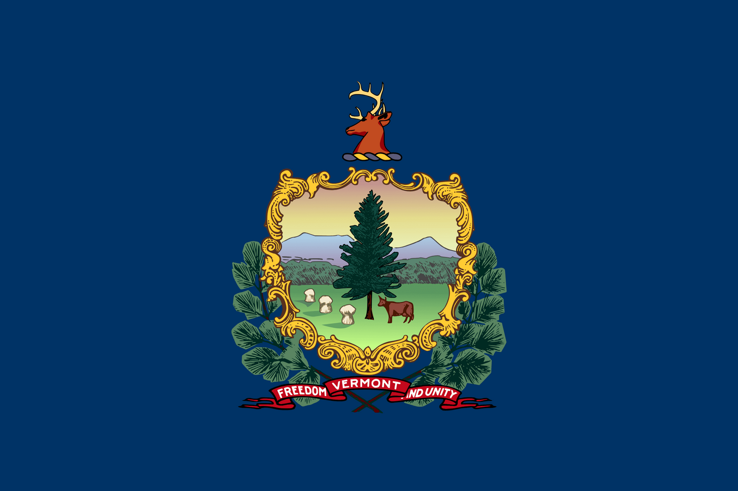 Vermont State Flag - 2x3 Feet