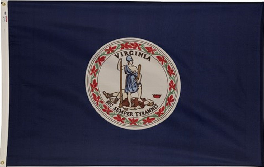 Nylon Virginia Flag