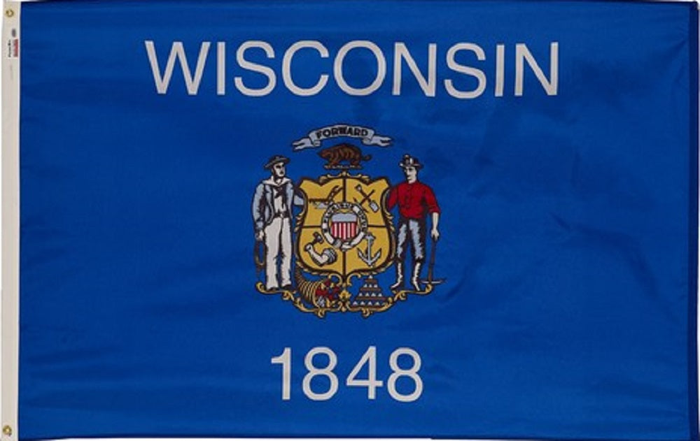 Wisconsin Nylon Flag