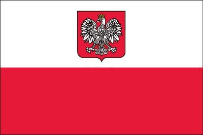 Flag of Poland With Eagle