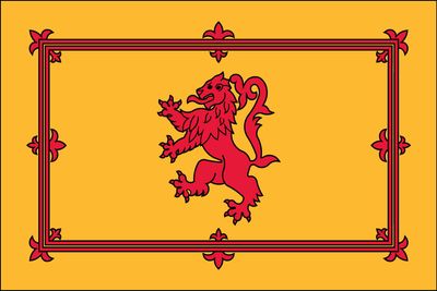 flag of Scotland With Lion